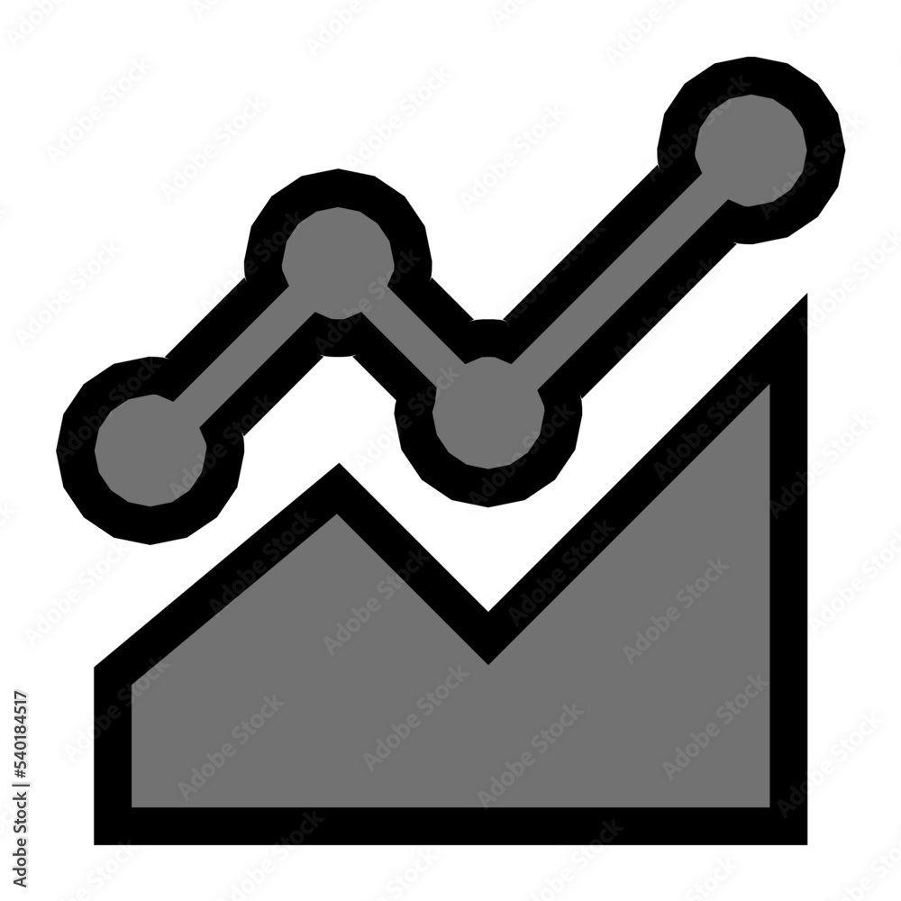 Economy Graph Vector Icon Economy Graph Vector Icon