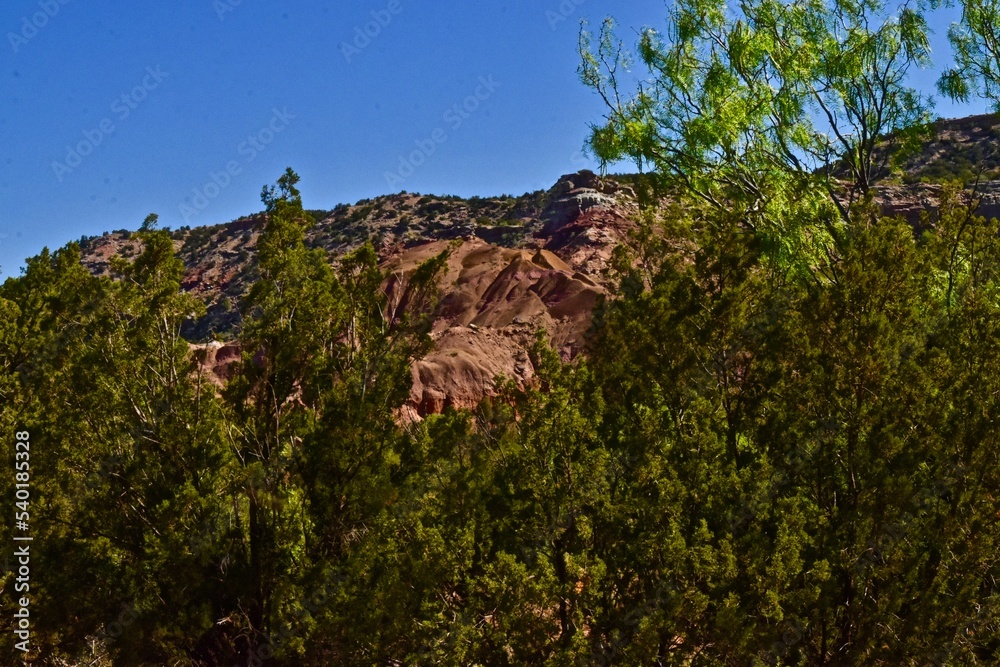 Palo Duro Canyon State Park, Canyon, Texas in the Panhandle near Amarillo, Summer of 2022. Palo Duro Canyon State Park, Canyon, Texas in the Panhandle near Amarillo, Summer of 2022.