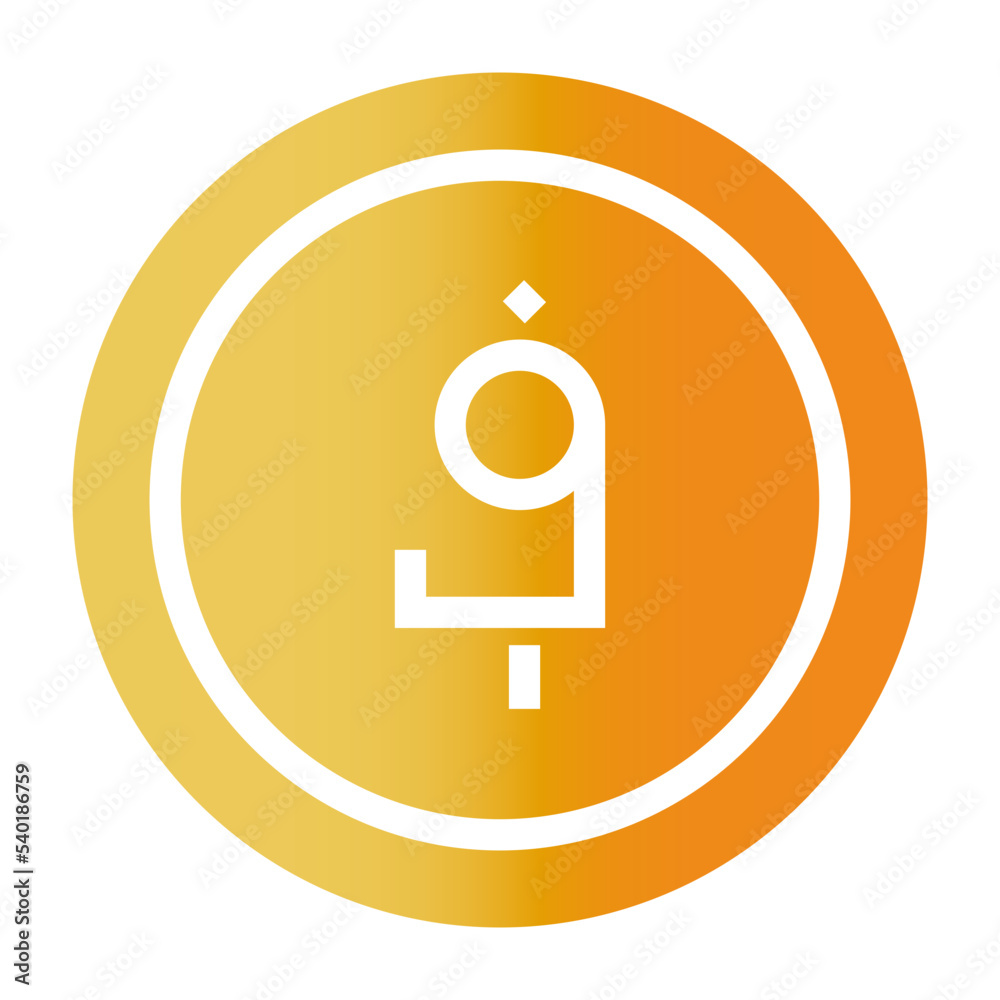 afghani gradient icon afghani gradient icon