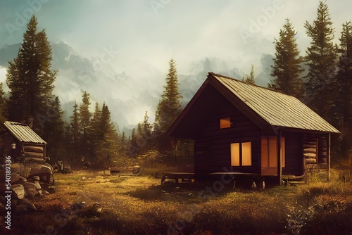 A cabin in the woods.  © ECrafts
