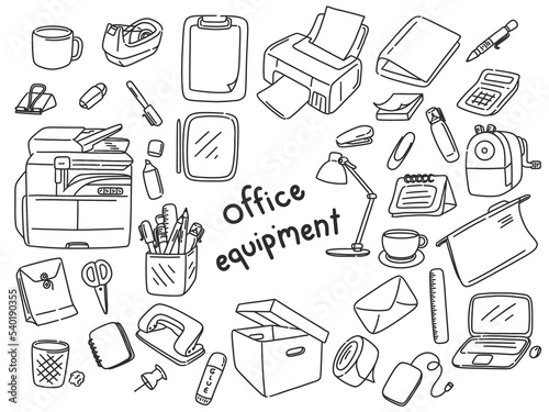 Office equipment tool and accessories PNG format