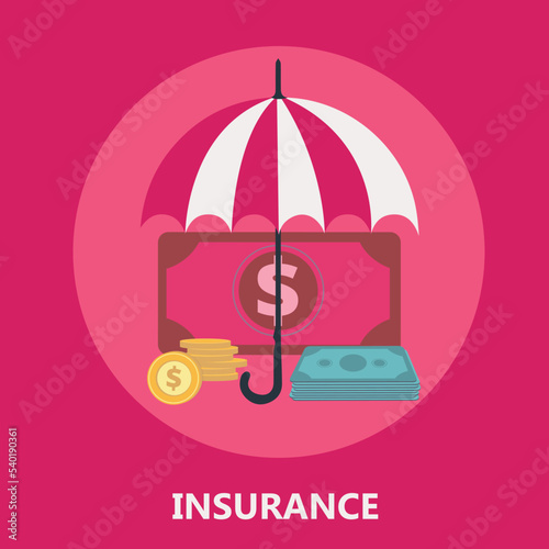 Insurance vector flat concept design