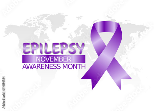 vector graphic of epilepsy awareness month good for epilepsy awareness month celebration. flat design. flyer design.flat illustration.