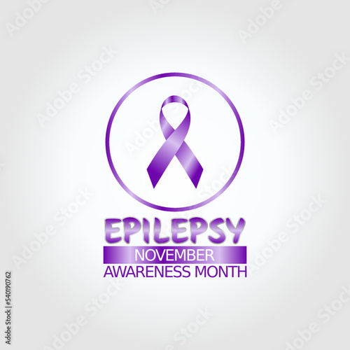 vector graphic of epilepsy awareness month good for epilepsy awareness month celebration. flat design. flyer design.flat illustration.