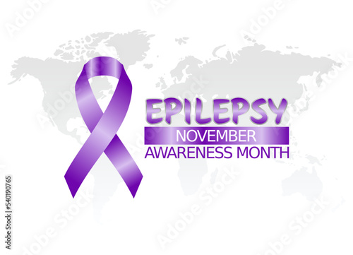 vector graphic of epilepsy awareness month good for epilepsy awareness month celebration. flat design. flyer design.flat illustration.