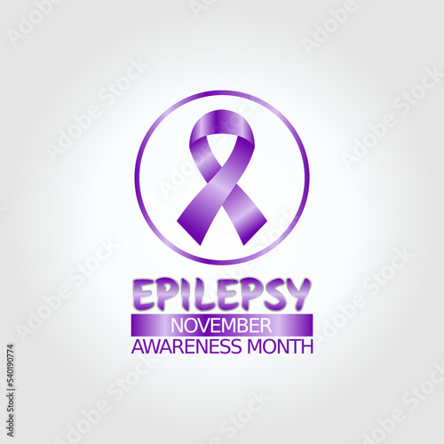 vector graphic of epilepsy awareness month good for epilepsy awareness month celebration. flat design. flyer design.flat illustration.