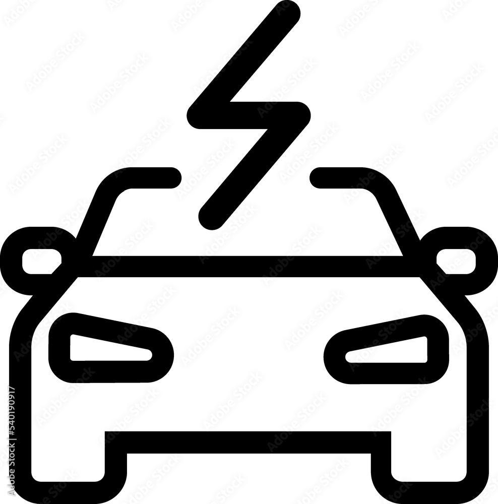 Electrical automobile cable contour and plug charging black symbol. Electrical automobile cable contour and plug charging black symbol.