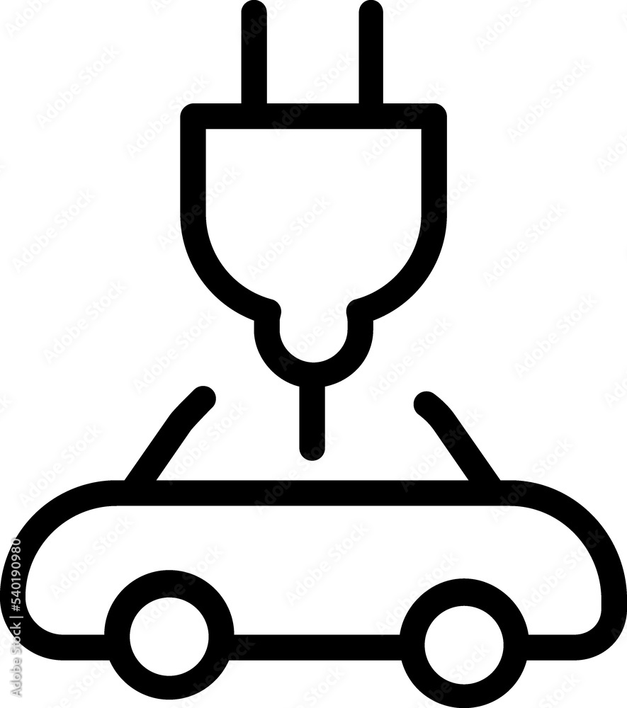 Electric car charge icon. Eco friendly electro auto Electric car charge icon. Eco friendly electro auto