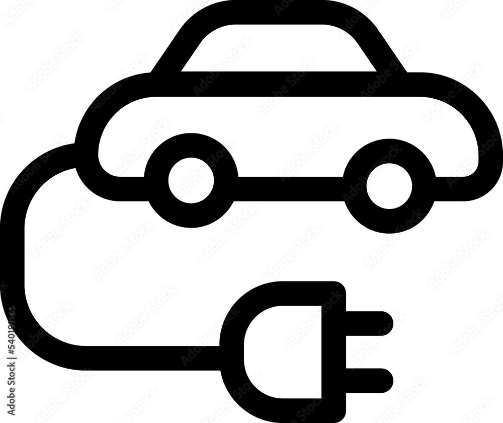 Electric car charge icon. Eco friendly electro auto Electric car charge icon. Eco friendly electro auto