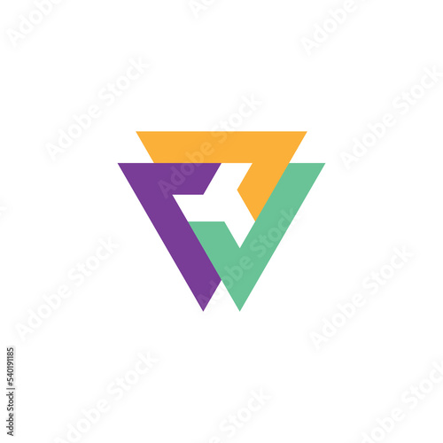 triangle logo consisting of 3 checkmark symbols