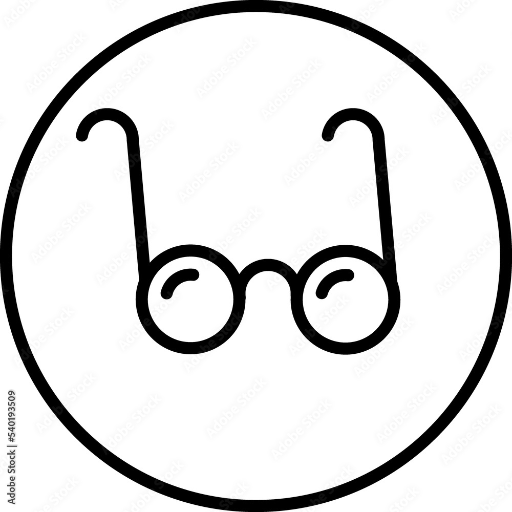 Spectacles, eyeglasses line icon Spectacles, eyeglasses line icon