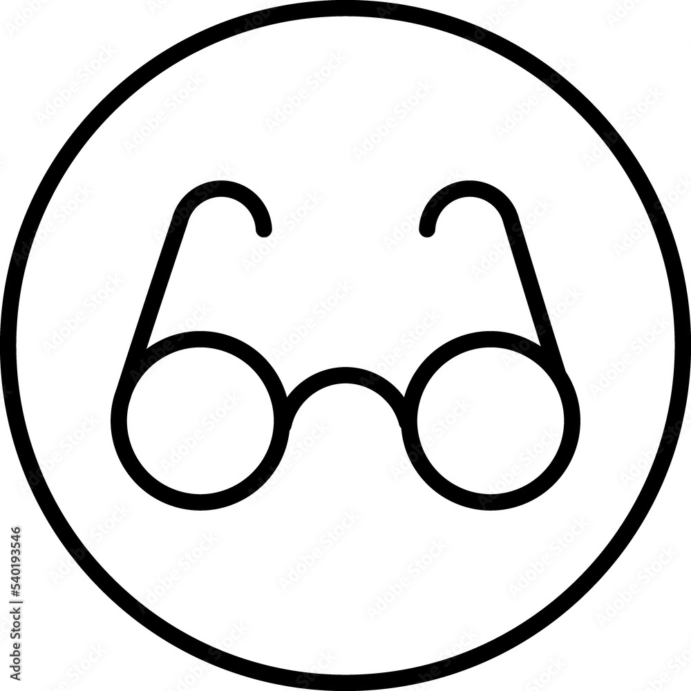 Spectacles, eyeglasses line icon Spectacles, eyeglasses line icon