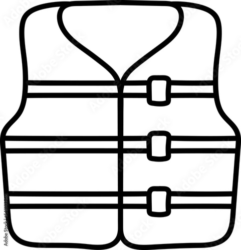 Life jacket icon hand drawn vector illustration © puruan