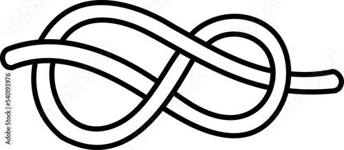 Rope knot icon hand drawn vector illustration