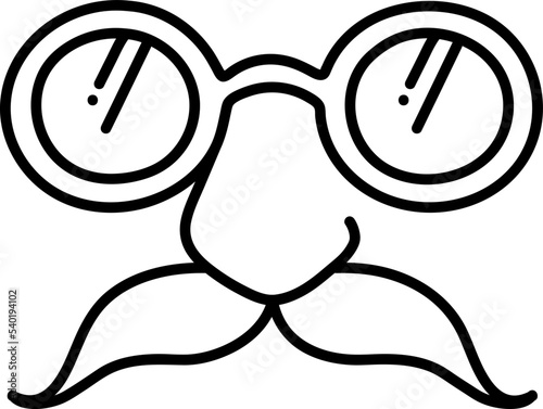 Beaglepuss glasses icon hand drawn vector illustration