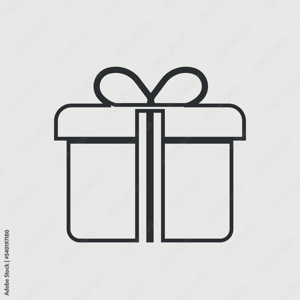 Gift vector icon illustration sign Gift vector icon illustration sign