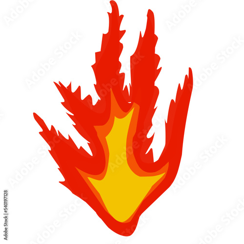 burning fire illustration