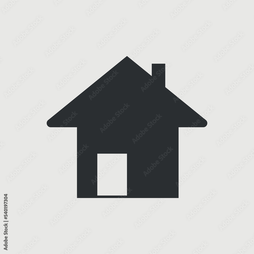 Fototapeta premium Home vector icon illustration sign