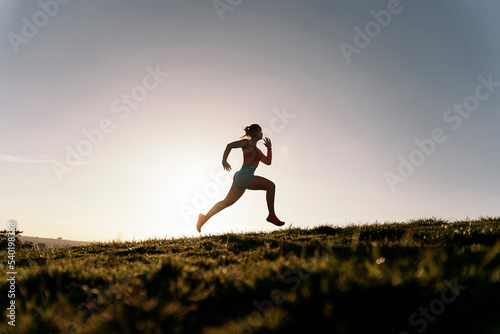 Woman Running in the Park