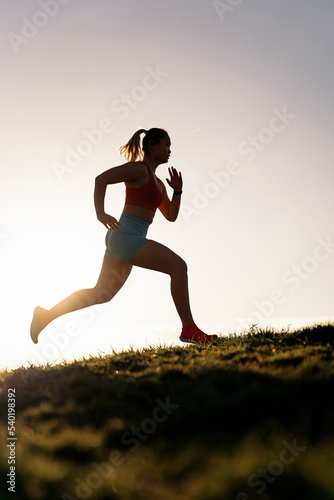Woman Running in the Park