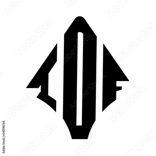 IDF logo. IDF logo letter logo design vector image. IDF letter logo design. IDF modern and creative letter logo. 3 letter logo Vector Art Stock Images.  