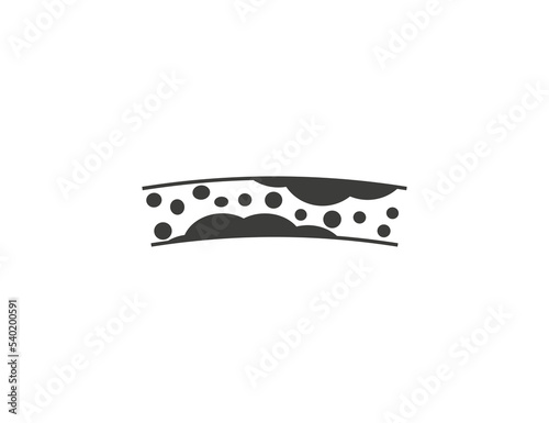 Blood, cholesterol, vessel icon. Vector illustration.