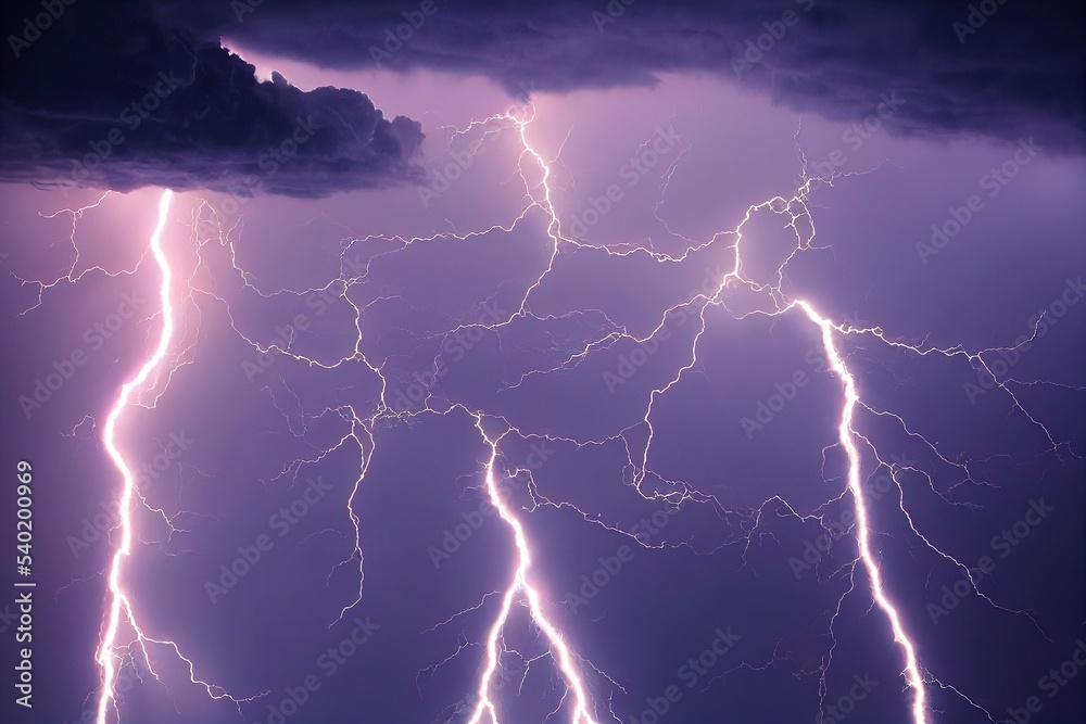 Sky and clouds with lightning. Sky and clouds with lightning.