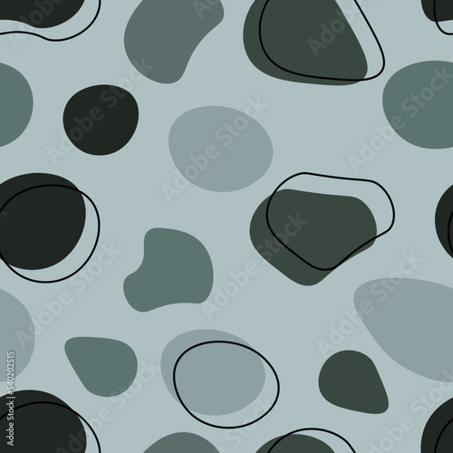 Seamless pattern with colorful circles. Background for textile or vinyl print. Vector image.