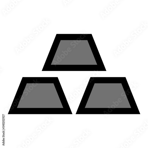 Gold Ingot Vector Icon