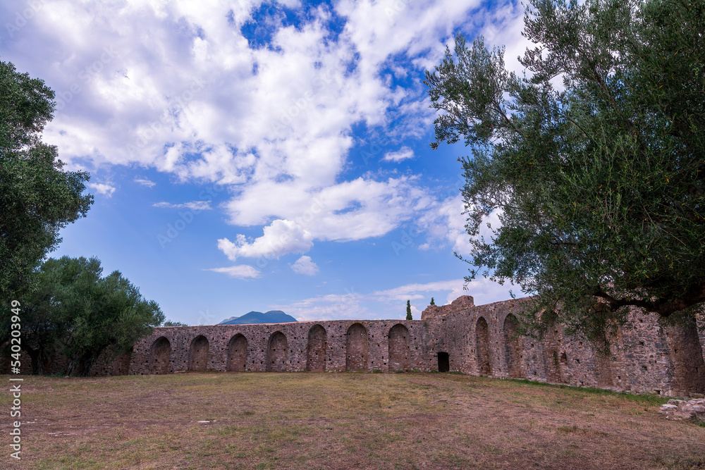 Ruins of the medieval castle in Androussa, Messinia, Greece Ruins of the medieval castle in Androussa, Messinia, Greece