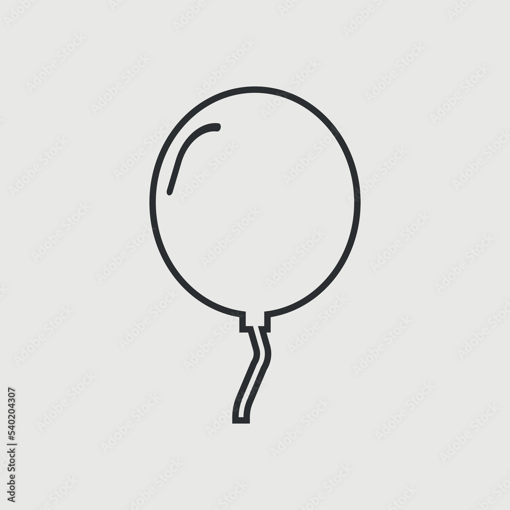 Balloon vector icon illustration sign Balloon vector icon illustration sign