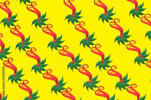 Wallpaper Mural seamless floral pattern with flowers Torontodigital.ca