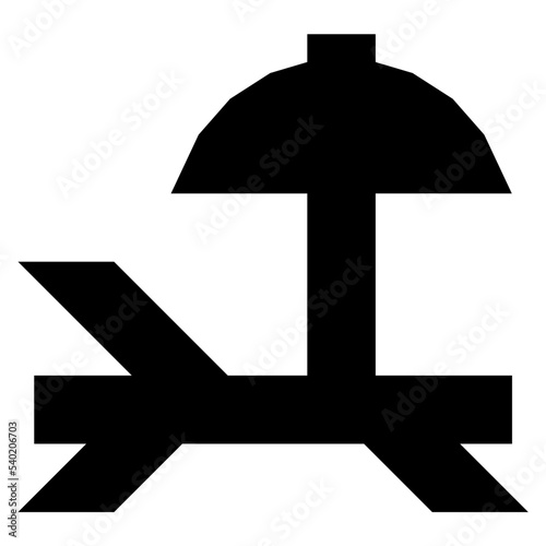 Sunbathe Vector Icon