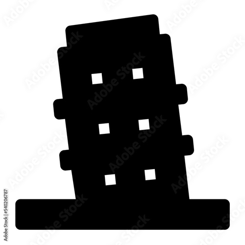 Pisa Tower Vector Icon