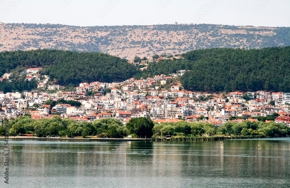 Ioannina city and the lake Pamvotis  in Epirus. Greece .