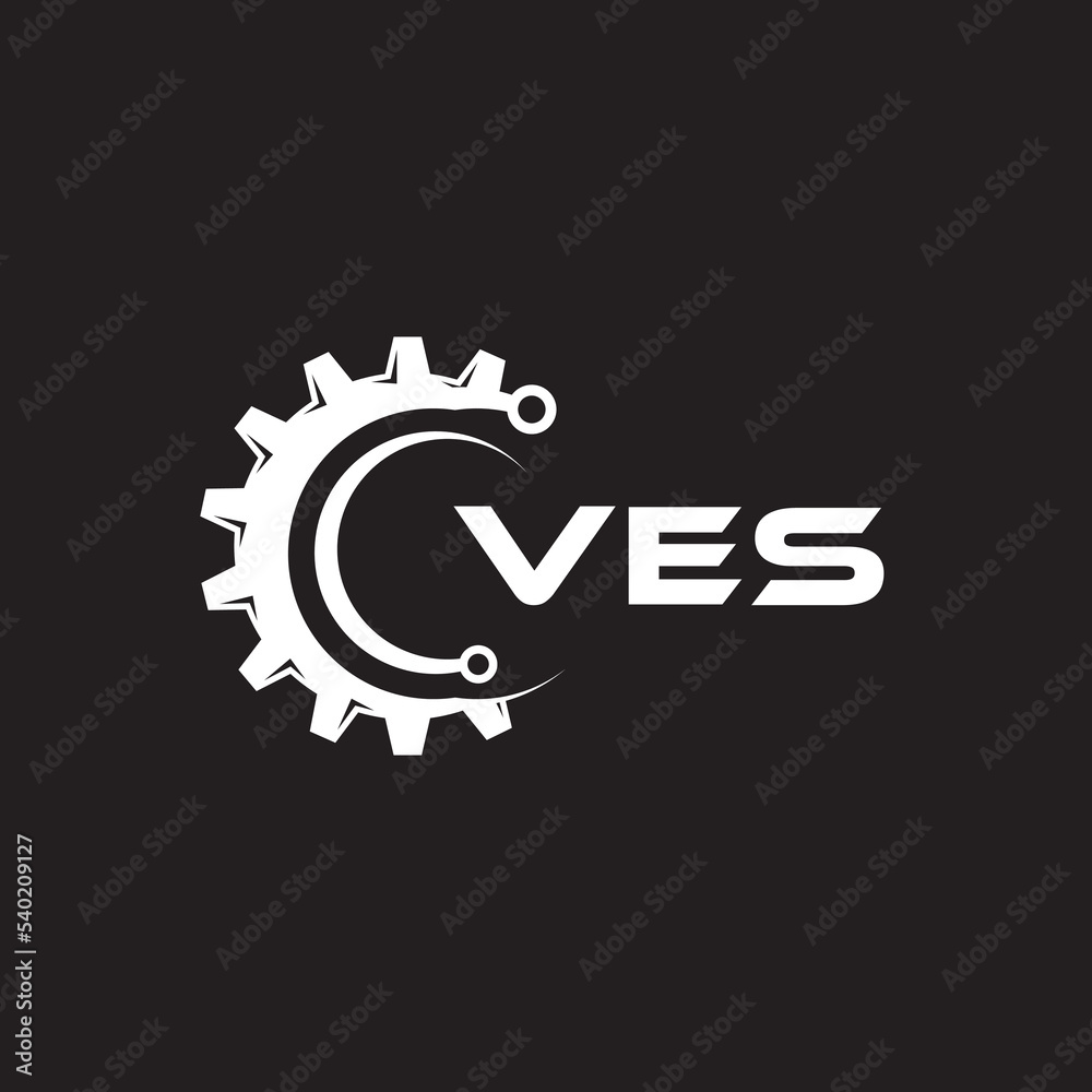 VES letter technology logo design on black background. VES creative initials letter IT logo concept. VES setting shape design.
VES letter technology logo design on black background. VES creative initials letter IT logo concept. VES setting shape design.