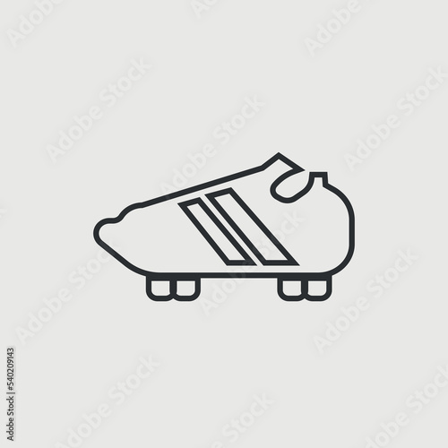 Football boots vector icon illustration sign