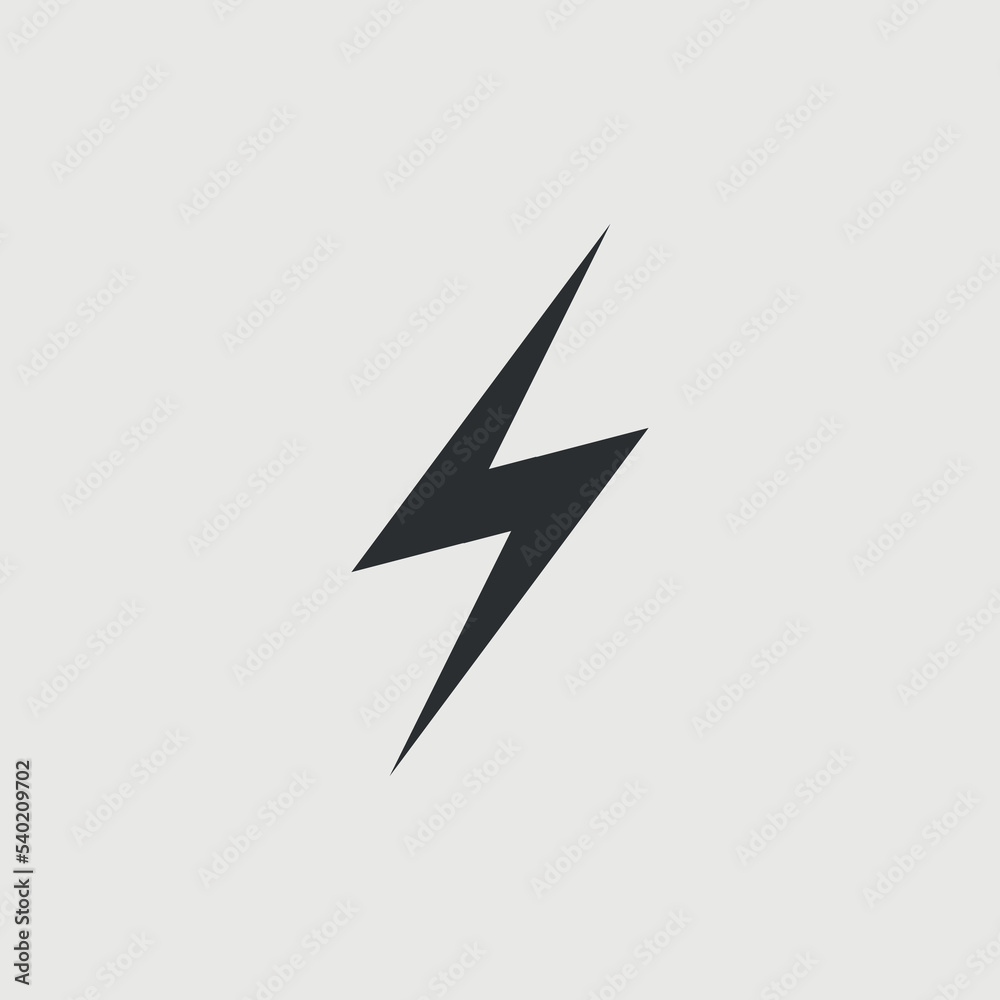 Lightening flash vector icon illustration sign Lightening flash vector icon illustration sign