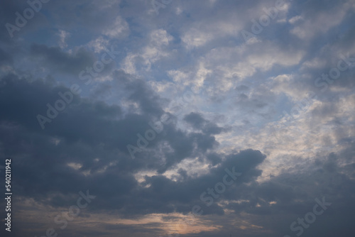 blue sky with clouds