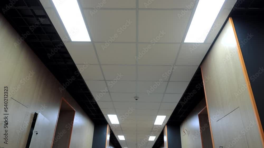Hospital corridor ceiling, Lighting and looking up through the eyes of a patient who is being transported to the clinic. Hospital corridor ceiling, Lighting and looking up through the eyes of a patient who is being transported to the clinic.