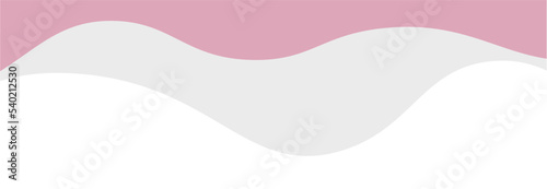 Aesthetic Wave Border Vector Illustration