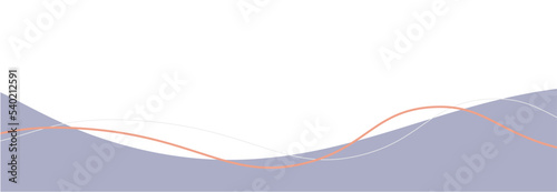 Aesthetic Wave Border Vector Illustration