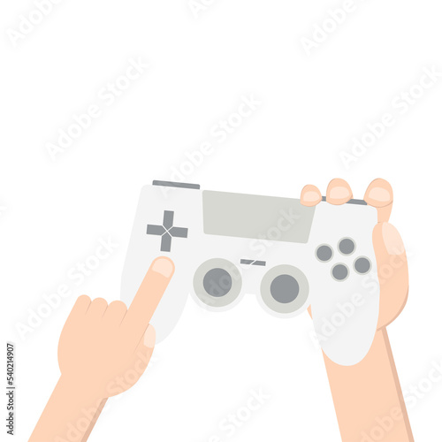 Wallpaper Mural gamer hand holding joystick game controller pad Torontodigital.ca