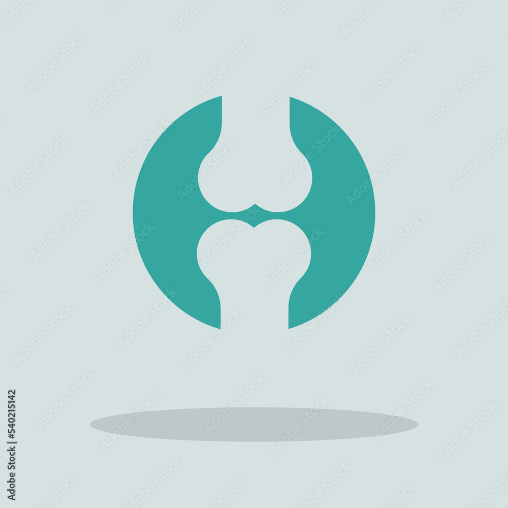 Obraz premium Joint vector icon illustration sign