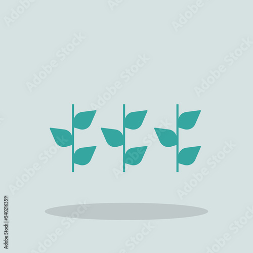 Plants vector icon illustration sign