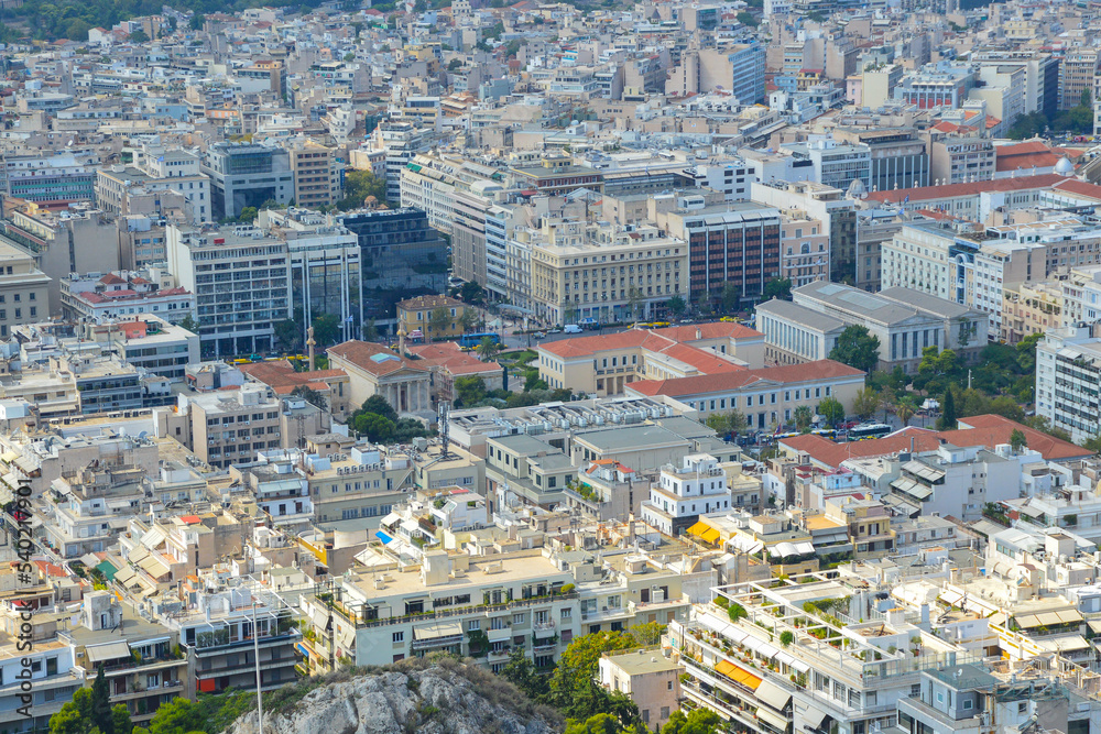 Aerial View of Athens, Greece