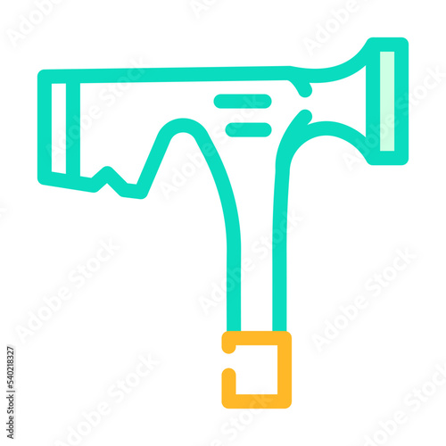 drywall hammer color icon vector. drywall hammer sign. isolated symbol illustration