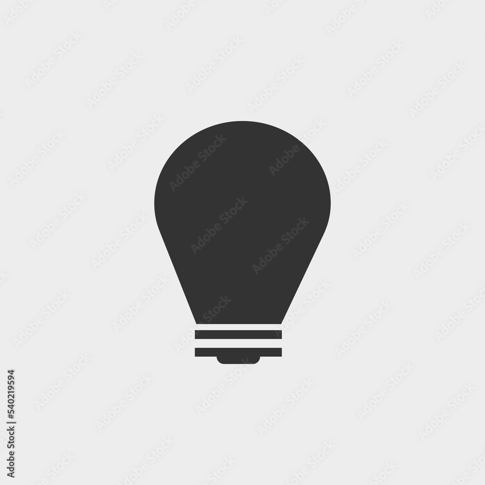 Bulb vector icon illustration sign Bulb vector icon illustration sign