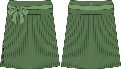 GIRLS AND TEEN WEAR  SKIRTS VECTOR SKETCH