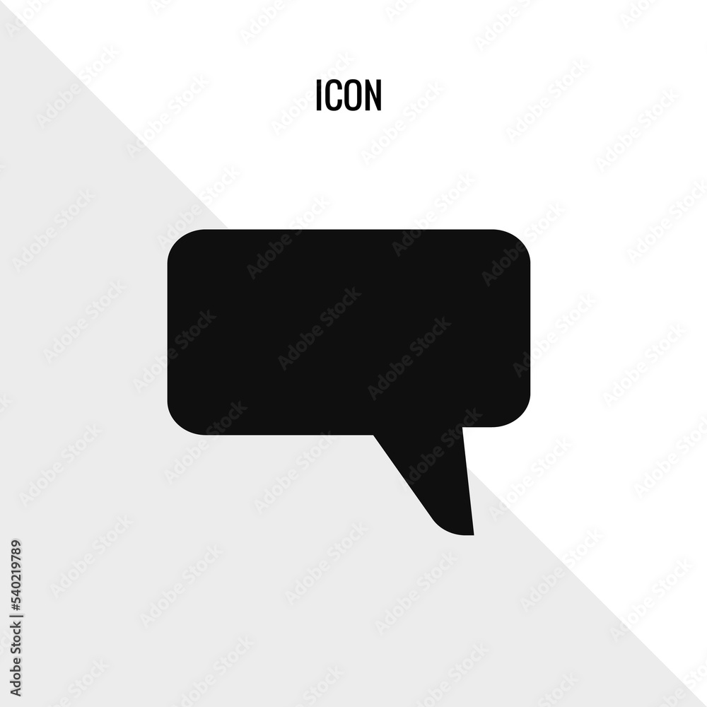 Fototapeta premium Chat vector icon illustration sign